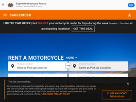 'eaglerider.com' screenshot