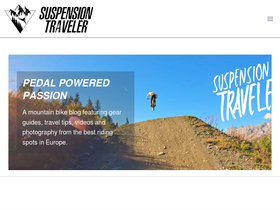 'suspensiontraveler.com' screenshot