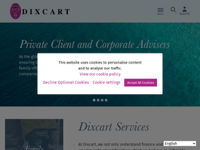 'dixcart.com' screenshot