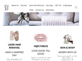 'sevlaser.com' screenshot