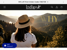indigonaturals.net homepage screenshot