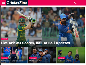 'cricketzine.com' screenshot