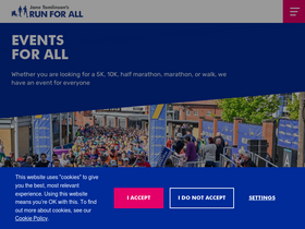 'runforall.com' screenshot