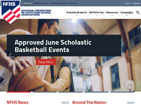 'acounts.nfhs.org' screenshot