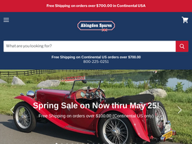 'abingdonspares.com' screenshot