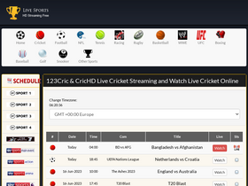 '123cric.com' screenshot