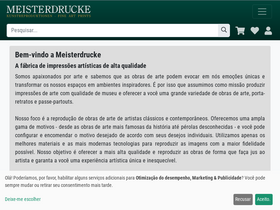 'meisterdrucke.pt' screenshot