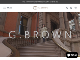 gbrownshoes.com homepage screenshot