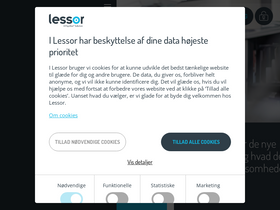 'lessor.dk' screenshot