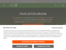 'royalqueenseeds.fr' screenshot