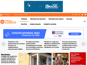 'noticiaslosrios.cl' screenshot