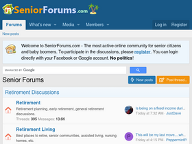 'seniorforums.com' screenshot