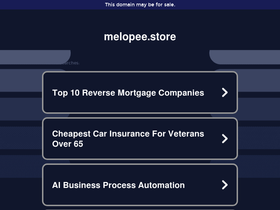 melopee.store homepage screenshot