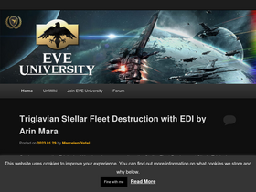 'eveuniversity.org' screenshot