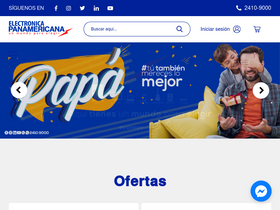 'electronicapanamericana.com' screenshot