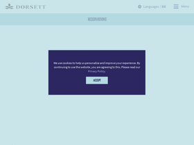 'dorsetthotels.com' screenshot