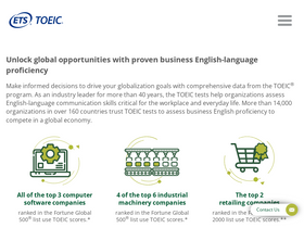 'toeicglobal.com' screenshot