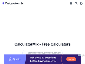 'calculatormix.com' screenshot