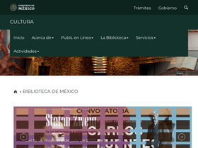 'bibliotecademexico.gob.mx' screenshot