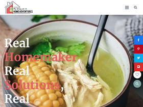 'mystayathomeadventures.com' screenshot