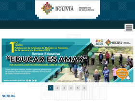 'minedu.gob.bo' screenshot