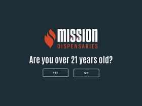 'missiondispensaries.com' screenshot