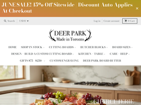 deerparkwoodwork.com homepage screenshot