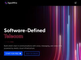 'signalwire.com' screenshot