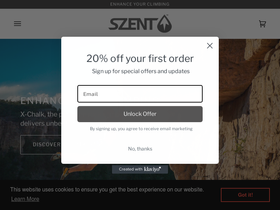 szent.co.uk homepage screenshot