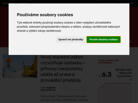 'hypoindex.cz' screenshot