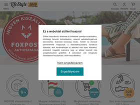 'lifestyleshop.hu' screenshot