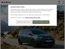 'dacia.sk' screenshot
