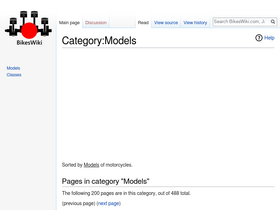 'bikeswiki.com' screenshot