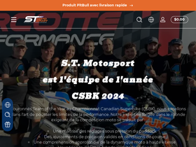 S.T. Motosport homepage screenshot