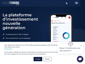 'clubfunding.fr' screenshot