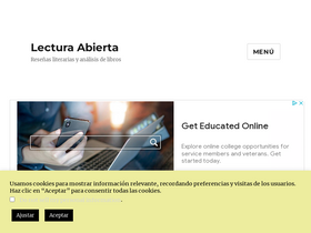'lectura-abierta.com' screenshot