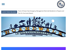 'oceancitymd.gov' screenshot
