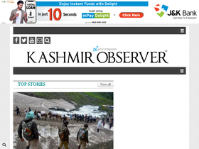 'kashmirobserver.net' screenshot