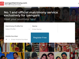 'iyengarmatrimony.com' screenshot
