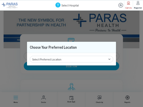 'parashospitals.com' screenshot