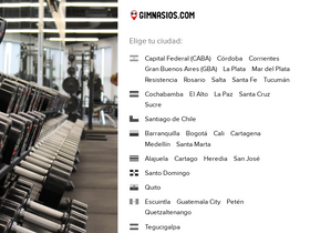 'gimnasios.com' screenshot