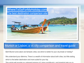 'wheretogoformyholiday.com' screenshot