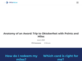 'milevalue.com' screenshot