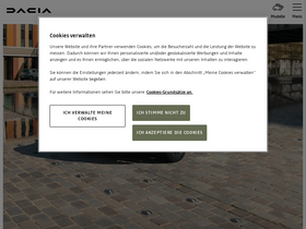'dacia.at' screenshot