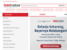 'indotrading.com' screenshot