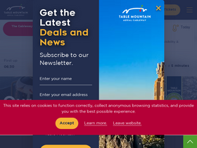 'tablemountain.net' screenshot