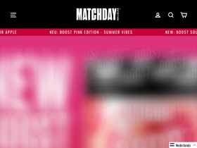 matchday-nutrition.com homepage screenshot