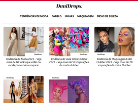 'danidrops.com.br' screenshot