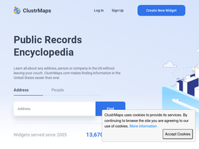 'clustrmaps.com' screenshot