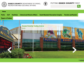 'essexcountyparks.org' screenshot